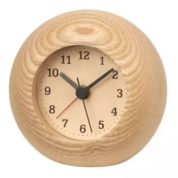 Lemnos Alarm Clock Analog Rest Natural Wood Rest Natural LA13-12 NT Lemnos
