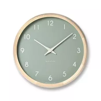 Lemnos Analog Wall Clock Campagne Couleur Green GN Lemnos PC24-03