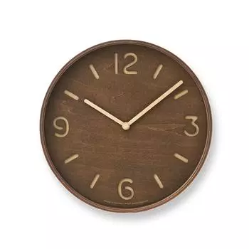 Lemnos LC10-26 BW Аналоговые настенные часы Thomson, натуральное дерево, коричневый, коричневый