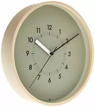 Lemnos Настенные часы аналоговые Soso General Quartz Watch Natural Color Wood SOSO Gray AWA13-06 GY Lemnos