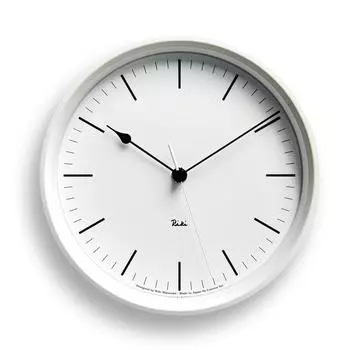 Lemnos Настенные часы Радиочасы Аналоговые RIKI STEEL CLOCK Белые WH Lemnos WR08-24