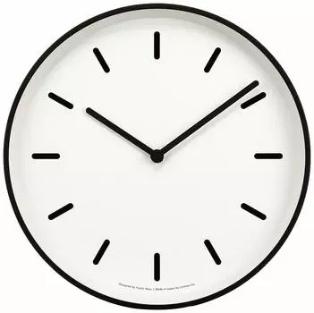 Lemnos Настенные часы Аналоговые моночасы Белые часы MONO Белые B WH Lemnos Диаметр 256 x Толщина 46 мм LC10-20