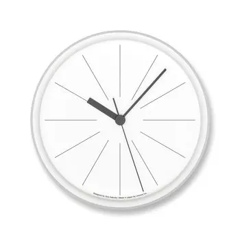 Lemnos Wall Clock Line Analog White Line Clock WH Lemnos Diameter 29cm Thickness (ABS) YK21-11 5.4cm
