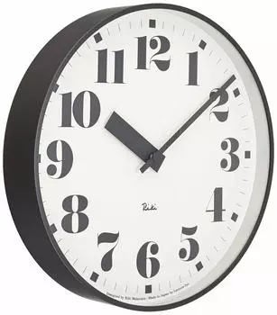 Настенные часы Lemnos Riki Public Clock Analog Aluminum White Диаметр x Глубина WR17-06 25,6 4,6 см белый
