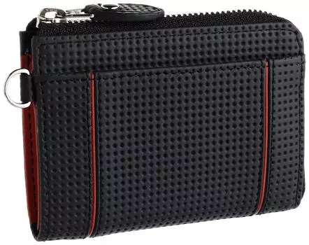 Lenclad Zipper Coin Purse Black x Red [Noi Interesse]