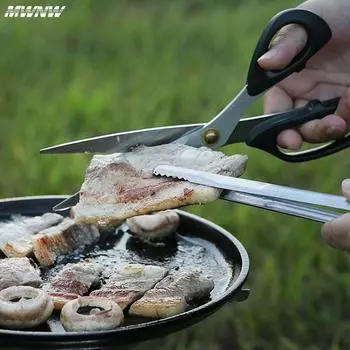 Lengthened Non Slip Stainless Steel Food Tongs Meat Bread Clip Barbecue Grill Buffet Clamp Cooking Tools Kitchen Accessories