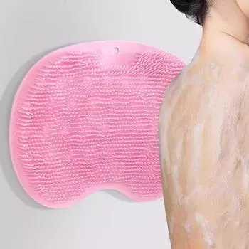 Ленивая щетка для ванны, прикрепляемая к стене, силиконовая щетка для ванны, массажная накладка для ног, щетка для ванны синий