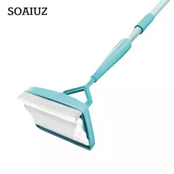 Ленивая швабра для плинтуса, выдвижная щетка для бытовой чистки, универсальная швабра One Size синий