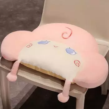 Ленивая Встроенная Подушка для Дивана Сладкий Ветер Облако Подушка для Сиденья Офисная Утолщенная Татами Подушка для Ягодиц Женская 48*35cm розовый
