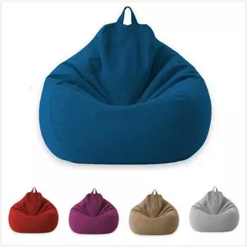 Ленивые сиденья кресла Чехол для кресла-мешка Чехол для кресла-мешка Пуфы Чехлы для диванов Татами Чехол для дивана S-white inner net