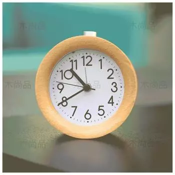 Ленивый будильник Мини-будильник светящийся в темноте 1 шт. Бревенчатый будильник Креативные часы из цельного дерева Студенческий повтор