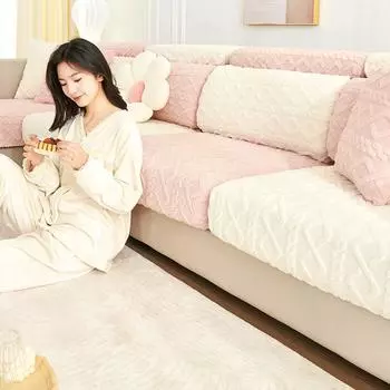 Ленивый чехол для дивана, чехол для дивана, все включено, подушка для дивана, четыре сезона, чехол для дивана, тканевое полотенце, плюшевое утолщение S