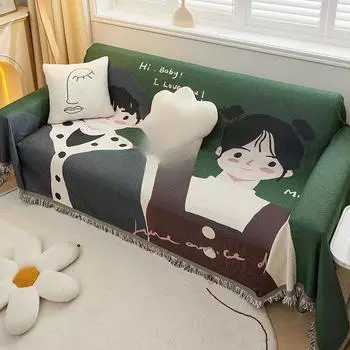Ленивый чехол для дивана, ткань High Sense Four Seasons, универсальное одеяло с защитой от песка, арендованное одеяло для комнаты, чехол для дивана, одеяло с защитой от кошачьих когтей 180*180cm