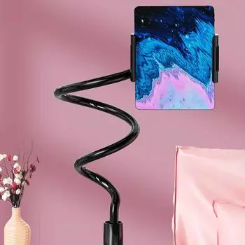 Ленивый регулируемый держатель для мобильного телефона, портативный гибкий держатель для сотового телефона, универсальная настольная подставка, крепление для телефона на стол чёрный