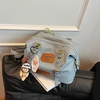 Ленивый ретро матовый большой емкости рюкзак женский повседневный универсальный студенческий рюкзак для выхода на улицу 31*13*19 коричневый