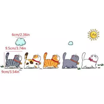 Ленивый спящий кот наклейка на кузов автомобиля водонепроницаемые виниловые наклейки декор авто милые наклейки с животными мотоциклы шлемы автомобильные аксессуары L