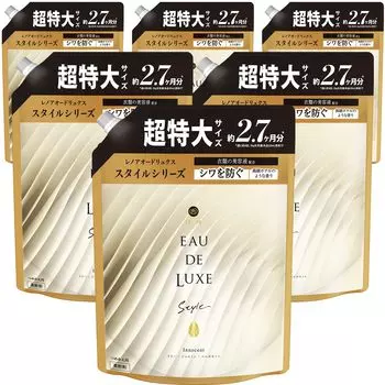 Lenor Eau de Luxe Premium Softener Style Series Innocent Refill x 6 пакетиков [Продажа в коробках] [Большая емкость] 1010 мл
