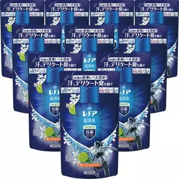 Супердезодорант Lenor с антибактериальными шариками Sports Cool Refresh Citrus, сменный блок 430 мл x 10 пакетиков [продажа коробок] &