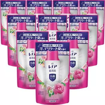 Lenor Super Deodorizing Antibacterial Beads Refreshing Floral Refill 430 мл x 10 пакетиков [Распродажа коробок]