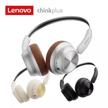Lenovo Беспроводные Bluetooth-наушники Thinkplus TH66, игровые наушники с глубокими басами и гарнитурой с накладными вкладышами чёрный