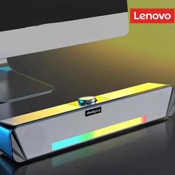 Lenovo TS33 Динамик ТВ Саундбар Проводной/Беспроводной Bluetooth Саундбар 4D Стерео Звук Домашний Звуковой Бар Для ПК Домашний Кинотеатр Кинотеатр Ноутбук Аудио чёрный
