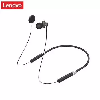 Lenovo HE05 Наушники Bluetooth5.0 Беспроводная гарнитура Наушники с магнитным шейным ремешком IPX5 Водонепроницаемые спортивные наушники с микрофоном с шумоподавлением