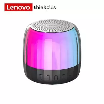 Lenovo K3 Plus Портативный Hi-Fi Bluetooth Беспроводной динамик Водонепроницаемый USB Открытый громкоговоритель Музыкальный объемный бас-бокс с микрофоном Поддержка воспроизведения TF-карт чёрный