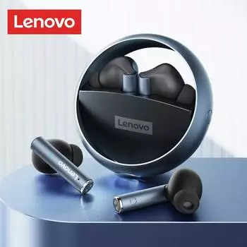 Lenovo LP60 HiFi стереозвук Bluetooth наушники TWS беспроводные игровые наушники вращающееся металлическое кольцо с полостью гарнитура с низкой задержкой
