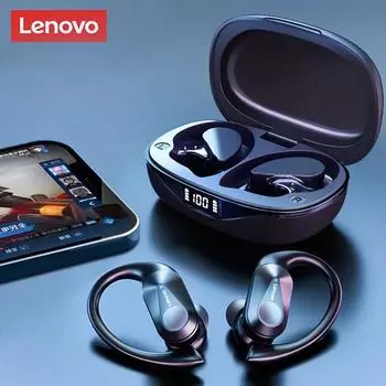 Lenovo LP75 TWS Спортивные наушники Bluetooth 5.3 Беспроводные наушники с микрофонами Водонепроницаемые Hi-Fi стерео наушники с шумоподавлением