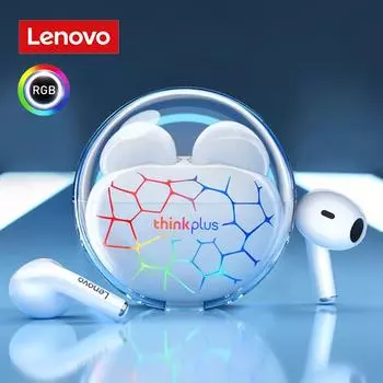 Lenovo LP80 Pro TWS Bluetooth 5.3 Гарнитура RGB Спортивные HIFI Беспроводные игровые наушники с двойным шумоподавлением и низкой задержкой