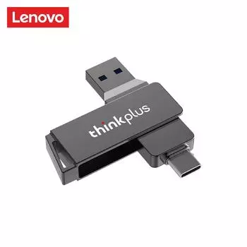 Lenovo MU251 256 ГБ 128 ГБ 64 ГБ 32 ГБ USB3.2+Type-C двухпортовый U-диск вращающийся металлический USB-флеш-накопитель высокоскоростная передача U-диск MU251-32GB