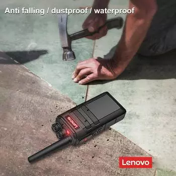Lenovo N7 Walkie Talkie 16-канальный профессиональный FM-трансивер портативный двусторонний радиоприемник перезаряжаемый EU Plug серый