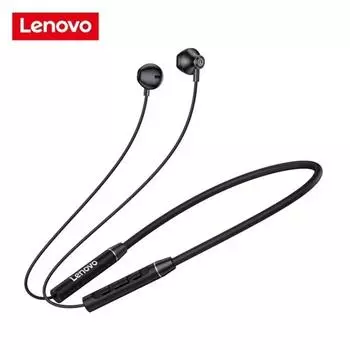 Lenovo QE08 Neckband Bluetooth Earphone True Wireless Headset Music Headset с шумоподавлением и микрофоном