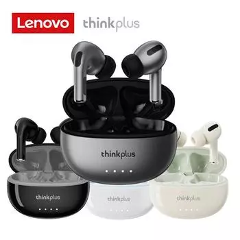 Lenovo thinkplus LP5 PRO TWS Wireless Bluetooth Earphones Gaming Headset серый