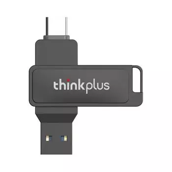 Lenovo thinkplus MU233 256 ГБ 128 ГБ 64 ГБ 32 ГБ USB3.2+Type-C двухпортовый U-диск вращающийся металлический USB-флеш-накопитель высокоскоростная передача U-диск MU233-32GB