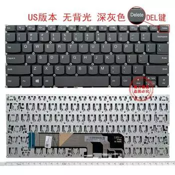 Lenovo Wei 6-14il 13s-iwl 14s-iwl 14-iil Клавиатура Flex11-11gm (No backlight) (dark gray keycap)