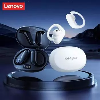 Lenovo XT55 OWS Bluetooth-гарнитура с 45-часовым сверхдлительным временем работы в режиме ожидания, спортивные наушники с креплением на ухо чёрный