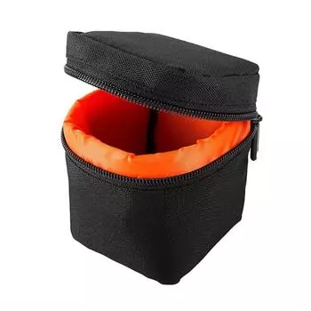 Lens Protective Pouch Case Camera Lens Bag Camera Lens Pouch Protective Case Lens Holder Case чёрный