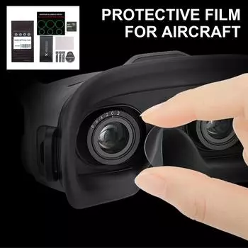 Защитная пленка для линз и стекол с пылепоглотителями и влажными салфетками, устойчивая к царапинам, легко наносится на Avata 2 B