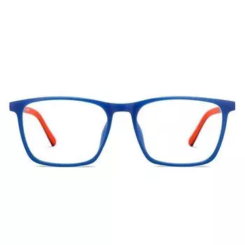 LENSKART BLU | Компьютерные очки с нулевым уровнем мощности | Блокируют вредные лучи | Прямоугольные с полной оправой | 100% защита от ультрафиолета | Унисекс | Большие | LB E16220 - C1