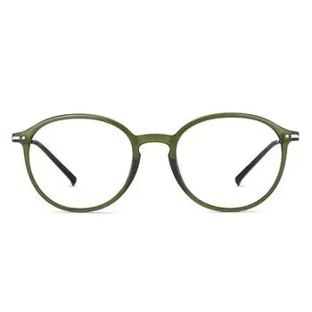 LENSKART BLU | Компьютерные очки Zero Power Blue Cut | Антибликовые, легкие | Защита от ультрафиолета | Круглая оправа | унисекс | Большие | LB E14787