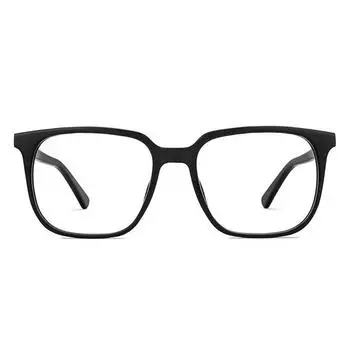 LENSKART BLU | Компьютерные очки Zero Power Blue Cut | Антибликовое покрытие, легкие | Квадратная оправа с полной оправой | 100% защита от ультрафиолета | унисекс | Большие | LB E16063