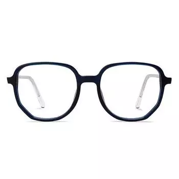 LENSKART BLU | Компьютерные очки Zero Power Blue Cut, блокирующие вредные лучи | Полная оправа Teardrop | 100% защита от ультрафиолета | Унисекс | Большие | LB E16058