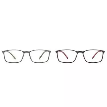 LENSKART BLU | Компьютерные очки Zero Power Blue Cut | Антибликовые, легкие | Защита от ультрафиолета | Унисекс | Средние | Упаковка из 2 очков LB E13527