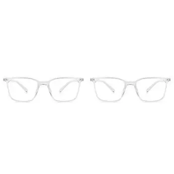 LENSKART BLU | Компьютерные очки Zero Power Blue Cut | Легкие | Защита от ультрафиолета | Унисекс | Средние | Упаковка из 2 штук LB E13526