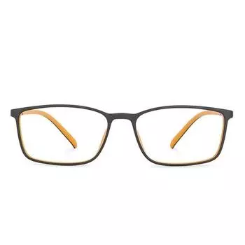 LENSKART BLU | Компьютерные очки Zero Power Blue Cut | 100% защита от ультрафиолета | Прямоугольные очки с полной оправой | Для мужчин и женщин | Средние | LB E13527