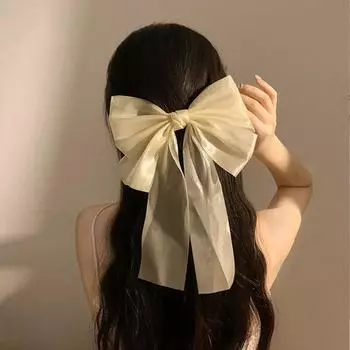 Лента, балетная заколка для волос, сетчатая заколка с бантом, сладкий бантик, весенняя заколка для женщин розовый