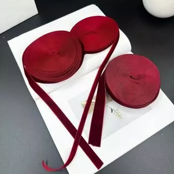 Лента бархатная винтажная рождественская отделочная лента для самостоятельного изготовления бантов для упаковки подарков зелёный