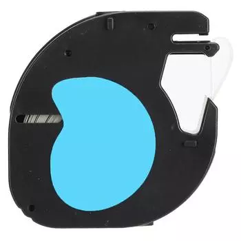 Лента для этикеток Лента для наклеек Офисные принадлежности LT12 мм Черная на прозрачном 12267)