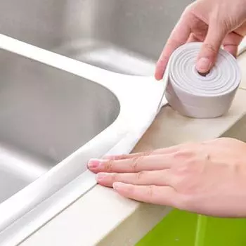 Лента для герметика Самоклеящаяся водостойкая полоса герметика для очистки пола и приклеивания герметика для настенной плитки для душа A